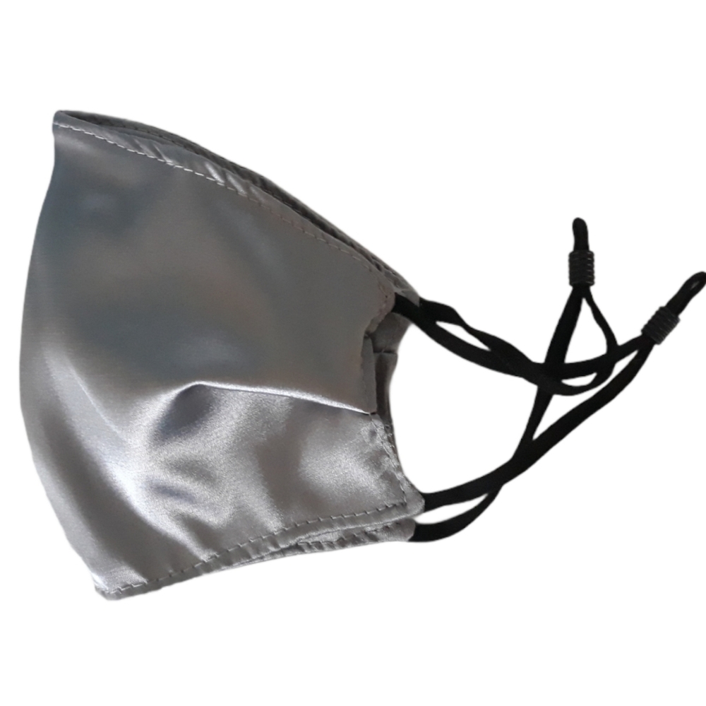 Silk face mask with nose wire